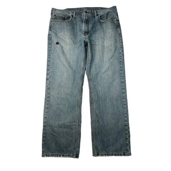 Levi’s 559 Relaxed Straight Jeans Sub Zero Medium Wash FLAW Mens 33x30 - Picture 1 of 9